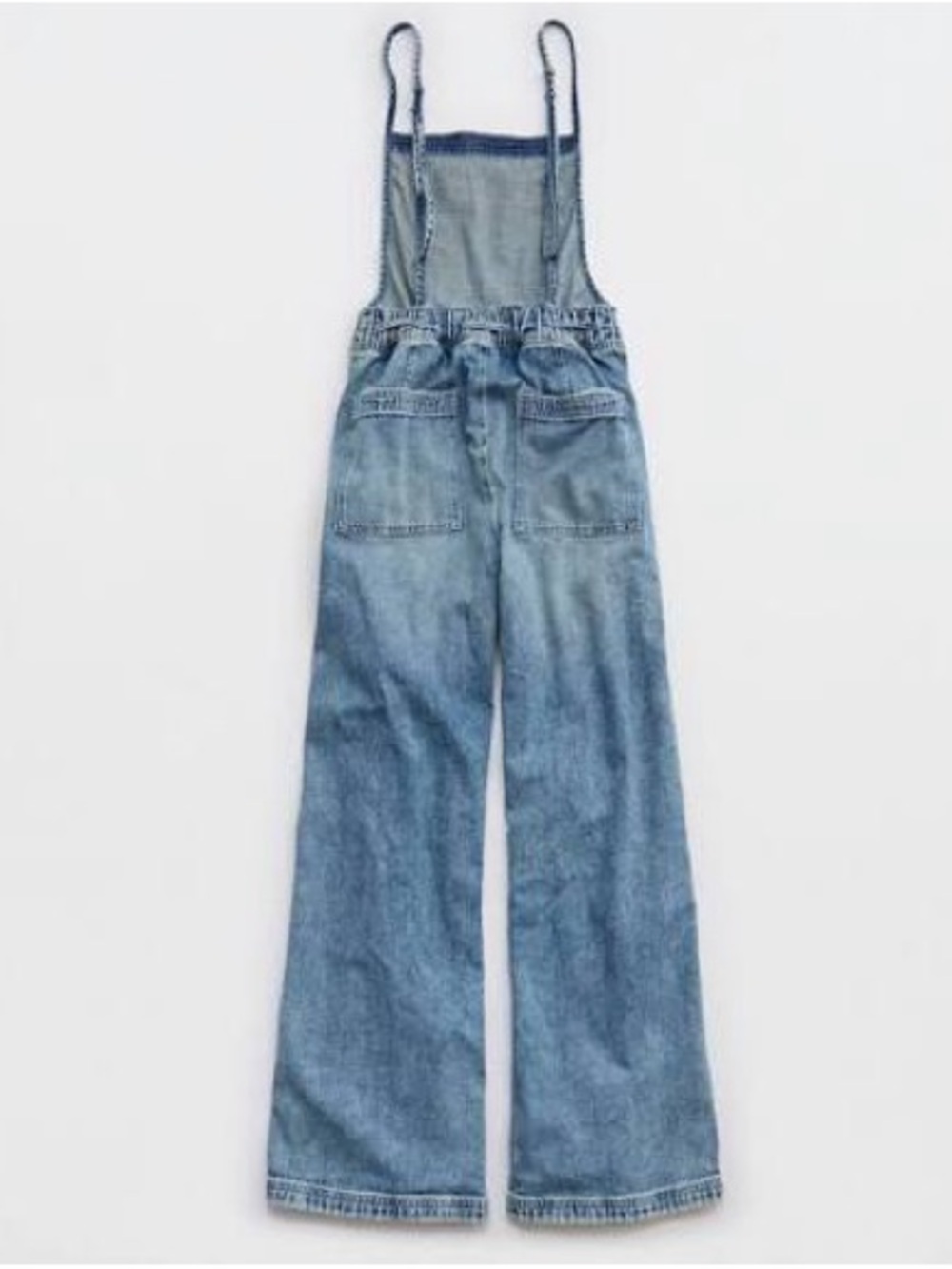 Aerie lace Denim Overalls in Light Blue - Picture 4 of 5